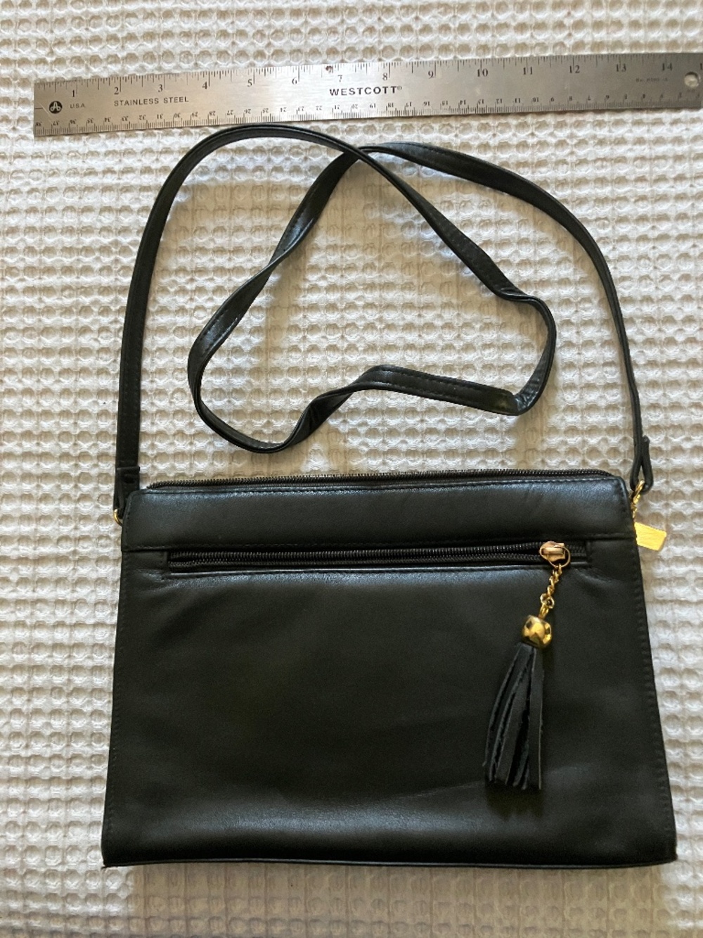 Laura Gayle Dark Green Leather Crossbody/Shoulder Bag